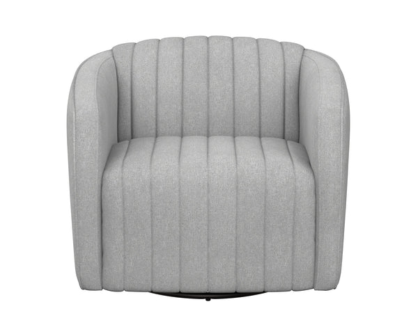 Sunpan Garrison Swivel Lounge Chair - Modern Elegance with Timeless Style and Comfortable Design Features Liv Dove