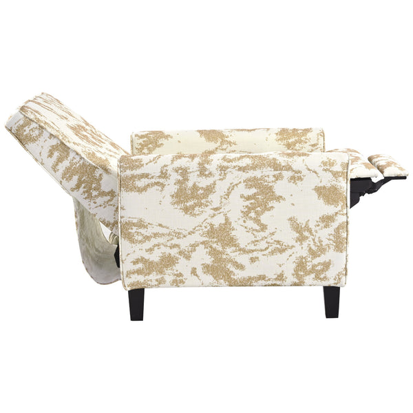 English Elm Christopher Knight Home® - 27.5" Push Back Recliner with Beech Legs, Deep Ergonomic Seat & Extendable Footrest for Rooms Yellow N763P256508G