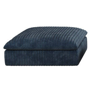 English Elm Cloud modular sofa with corduroy comfort, feather-filled deep seat, no assembly, versatile lounging options Blue W2824P324531