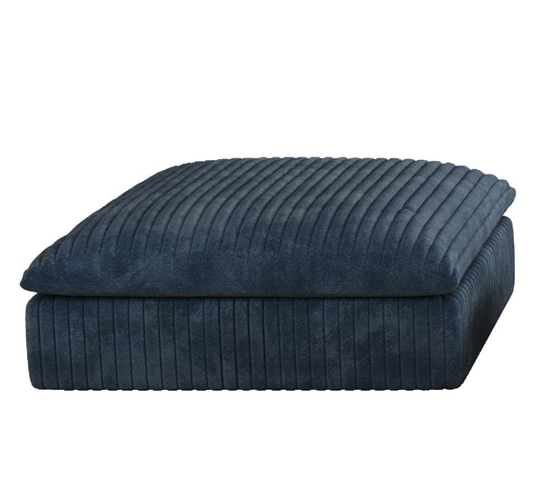 English Elm Cloud modular sofa with corduroy comfort, feather-filled deep seat, no assembly, versatile lounging options Blue W2824P324531