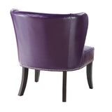 Madison Park Hilton Modern/Contemporary Armless Accent Chair FPF18-0106 Purple