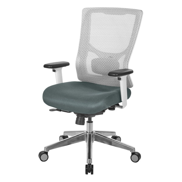 OSP Home Furnishings Progrid® Breathable Mesh Mid Back Office Chair with Lumbar Support and Ergonomic Tilt 95672-2M