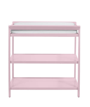 English Elm Riley Sleigh Style Nursery Changing Table with Safety Rail and Open Storage Shelf B022P204822