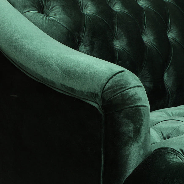 English Elm Christopher Knight Home® - Comfy High-Back 3-Seat PU Sofa with Birch Legs, Foam & Pocket Spring Seats for Stylish Living Room Emerald 65124.00NVLTEMD