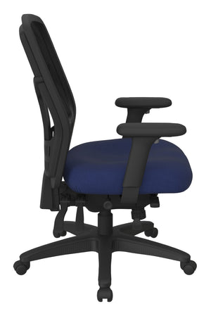 OSP Home Furnishings Progrid® High Back Ergonomic Mesh Office Chair with Lumbar Support and Pneumatic Controls 92892-225