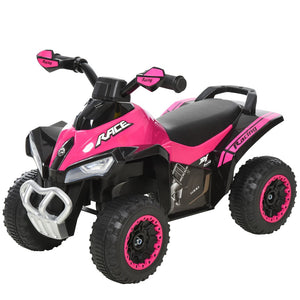 English Elm Aosom Toddler Foot Powered Ride on Atv Toy with Led Lights and Built in Music W2225P217968