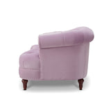 English Elm La Rosa Victorian Chesterfield Tufted Sofa, Lavender Velvet