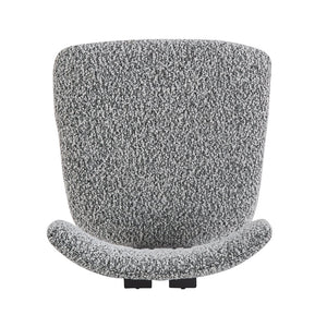 English Elm Christopher Knight Home® - Upholstered Dining Chairs with Metal Legs Set of 2 — Ergonomic Foam Seats, Rust-Resistant Durable Design Black White N768P211168B