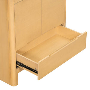 English Elm [video] 30 Inch Freestanding Bathroom Vanity Pine Legs Ceramic Sink Soft Close Storage Oak N759P412928O