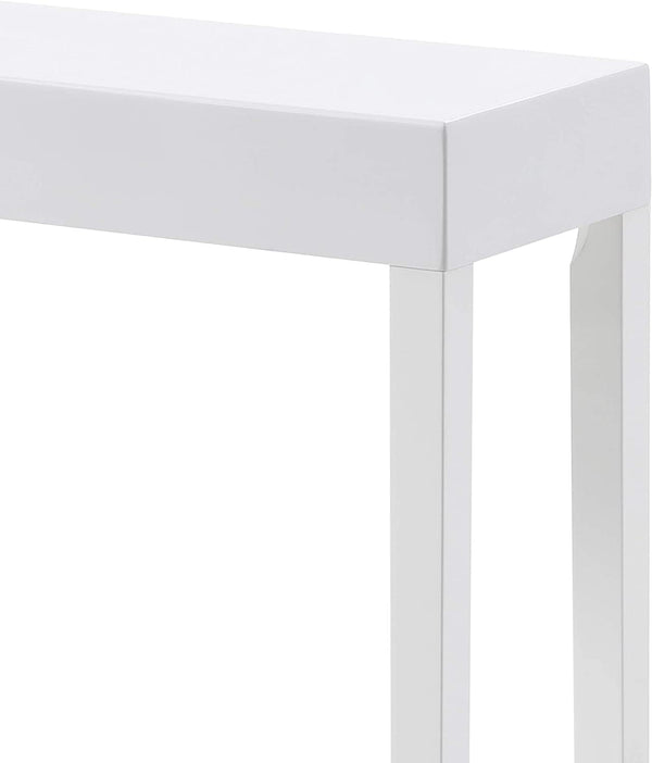 English Elm Modern Amy Console Table — White High-Gloss Wood Sofa Table, Narrow Entryway Accent, 31.5"L x 11"WModern Amy Console Table — White High-Gloss Wood Sofa Table, Narrow Entryway Accent, 31.5"L x 11"W B347P339540