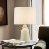 INK+IVY Alarid Casual 16" Ceramic Table Lamp II153-0156 Cream