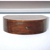 English Elm Solid Wood Lunar 1 Drawer Floating Nightstand