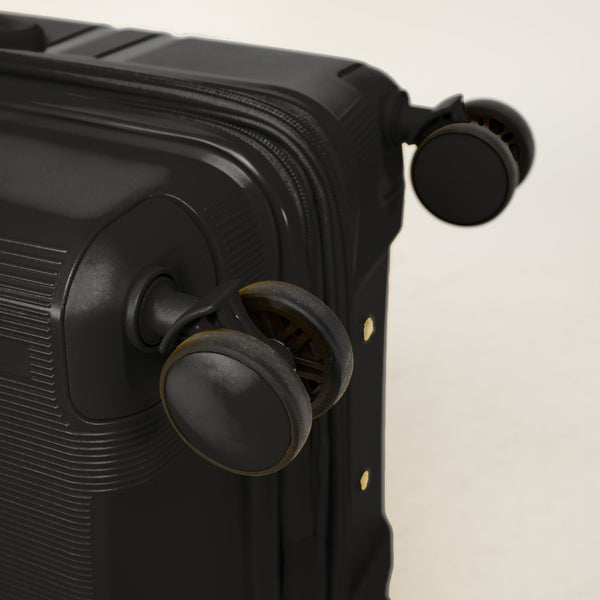 English Elm 6-piece Hard Shell Spinner Luggage Set Expandable Polypropylene with Combo Lock Black T3292P327435