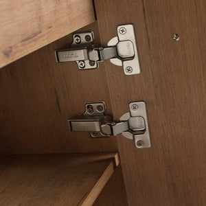 English Elm 60" Freestanding Double Sink Bathroom Vanity with Soft-close Doors and Three Drawers W999S00528