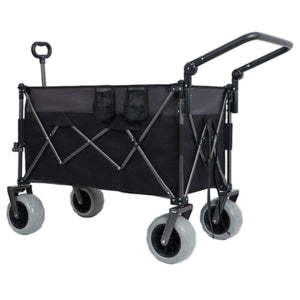 English Elm Multi-functional All-terrain Folding Wagon with Balloon Tires and 300l Outdoor Capacity W2932P317114
