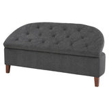 OSP Home Furnishings Jaycee Storage Bench Charcoal