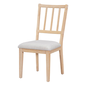 English Elm TREXM Round 5-Piece Rustic Dining Set with Upholstered Chairs and Curved Bench, Distressed Wood Finish Beige+Natural ST000146AAD