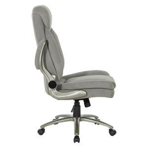OSP Home Furnishings Big and Tall Ergonomic Office Chair with Lumbar Support and Padded Flip-up Arms EXH14517BT-2