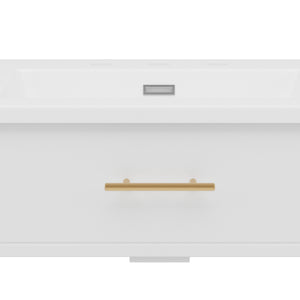 English Elm Christopher Knight Home® - 30 Inches Bathroom Vanity With Soft Close Doors, Curved Design, Adjustable Shelf & Elegant Sink N817P299509W