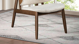 English Elm Modern Mid-Century Accent Chair Walnut Frame Beige Upholstery, Wingback Comfort for Living Room B2741P340577