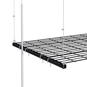 English Elm Overhead Garage Ceiling Rack All Steel Crank Down Platform 250 Lb Locking Hoist W2700P346225