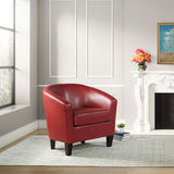 OSP Home Furnishings Ethan Tub Chair Cranberry