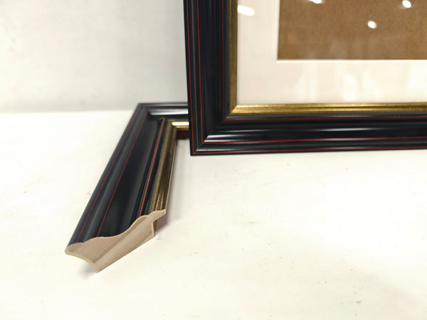 English Elm 24x32 Solid Wood Picture Frame with Replaceable Canvas, Organic Acrylic Glass, Elegant Wall Art Decor Black T3976P383250