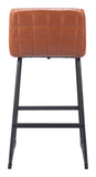 Pago Barstool - Set of 2 Brown 109950 Zuo Modern