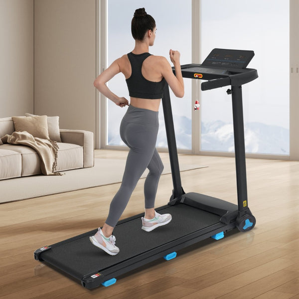 English Elm Treadmill Foldable Home Gym with 3hp Motor Incline Cushioned Belt and Bluetooth Speaker N728P337620B