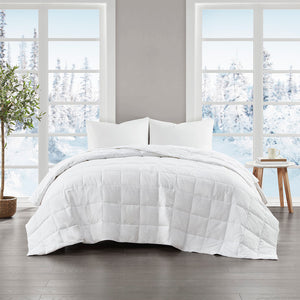 True North by Sleep Philosophy Four Seasons Casual Goose Feather and Down Filling All Seasons Blanket TN51-0485 White