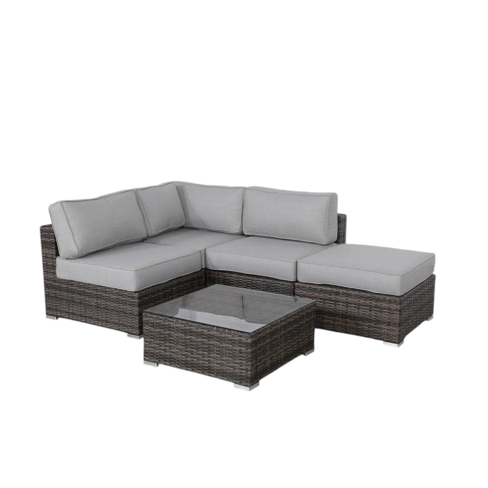 English Elm Fully Assembled 3-Piece Wicker Seating Group With Plush Cushions For Stylish, Comfortable Outdoor Relaxation B120S00269