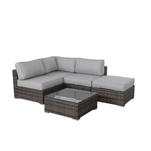 English Elm Fully Assembled 3-Piece Wicker Seating Group With Plush Cushions For Stylish, Comfortable Outdoor Relaxation B120S00269
