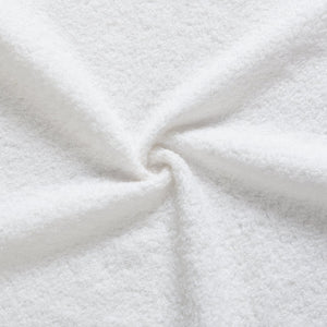 English Elm Christopher Knight Home® - Elegant White Boucle Upholstered Bed Frame King — Solid Wood Base, 12 Slats, 800 lb Support, Easy Assembly N769K348227A