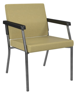 OSP Home Furnishings Bariatric Guest Chair with Reinforced Metal Frame and Plush Pu Padded Seat for Medical Lobbies BC9601-K002