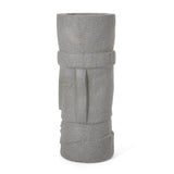 Christopher Knight Home® - Noble House - Poulan Outdoor Polynesian Decorative Planter, Stone Gray