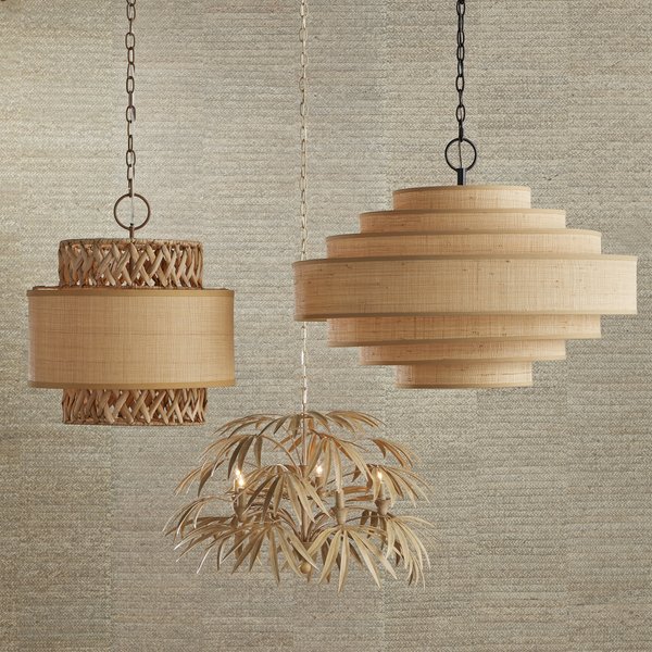 Calliope Coco Cream Chandelier - Nature-Inspired Wrought Iron Design for Elegant Indoor Spaces