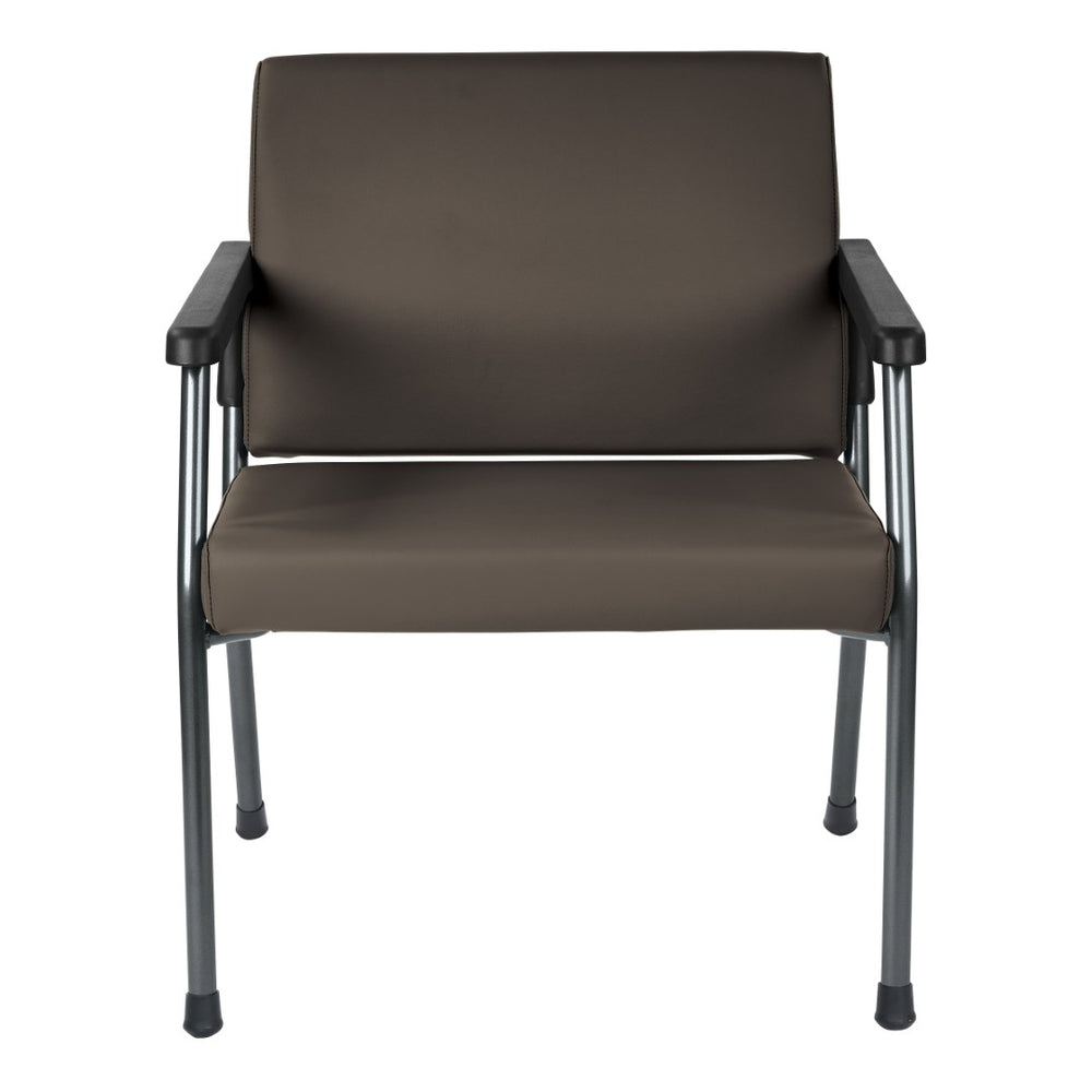 OSP Home Furnishings Bariatric Guest Chair with Reinforced Metal Frame and Plush Padded Seat for Medical Offices BC9602-R111