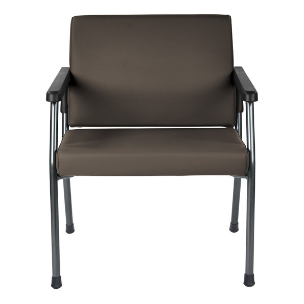OSP Home Furnishings Bariatric Guest Chair with Reinforced Metal Frame and Plush Padded Seat for Medical Offices BC9602-R111