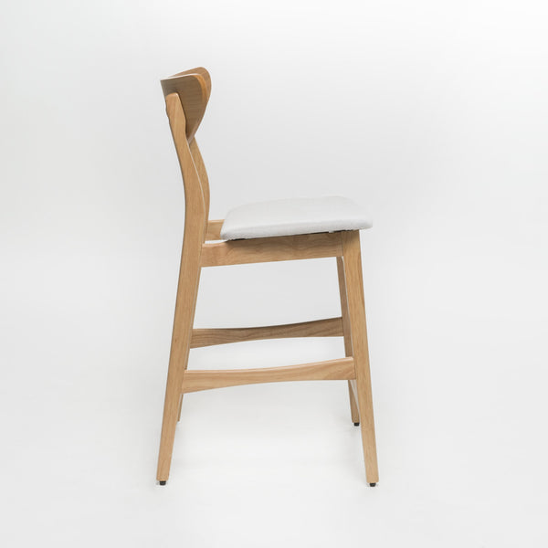 English Elm Christopher Knight Home® - Counter Height Chair - Elegant Light Beige Upholstered Design For Kitchens, Bars & Casual Dining 58914.00LBE