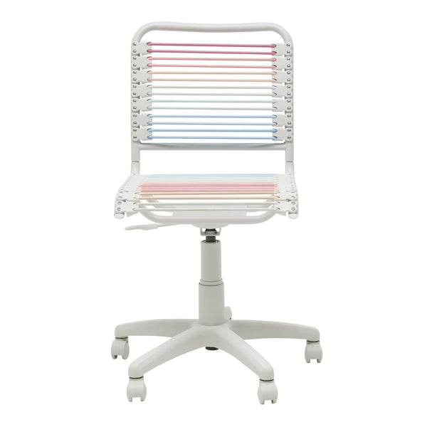 EuroStyle Bungie Bungee Cord Low Back Office Chair With Swivel Base And Breathable Seat 25D x 18W x 35H 03008-BBOMBRE