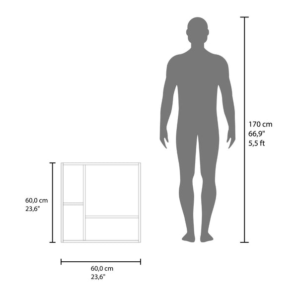 English Elm Nome Wall Mounted Mirrored Medicine Cabinet with Multi Compartment Interior Storage B097P474279