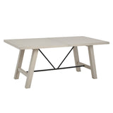 INK+IVY Sonoma Industrial Rectangle Dining Table II121-0445 Reclaimed White