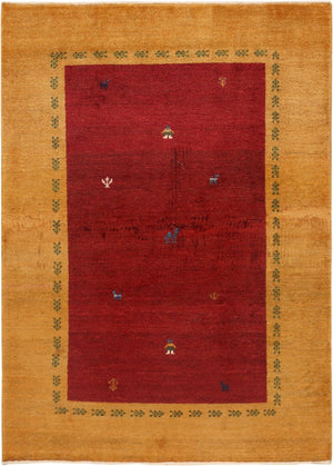 Pasargad Home Tribal Collection Hand-knotted Wool Area Rug – Vibrant Colors & Rich Textures   030311