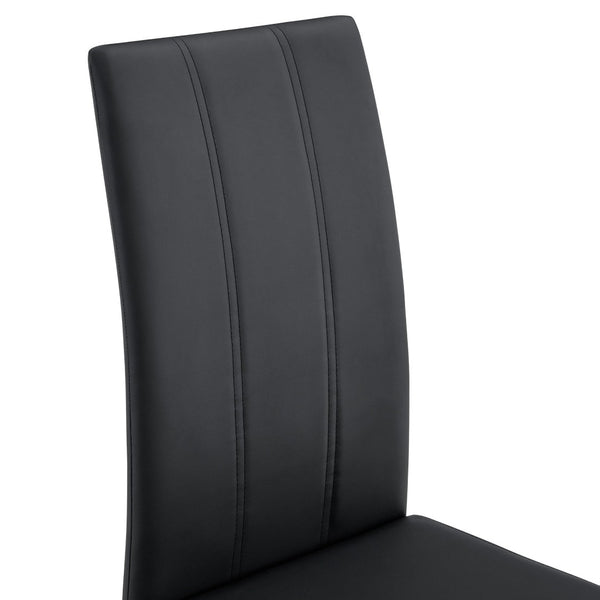 English Elm A Set of 2 Glam Faux Alligator Pvc Barstools with Crystal Buckle Detail Black,Gold W1512P491830