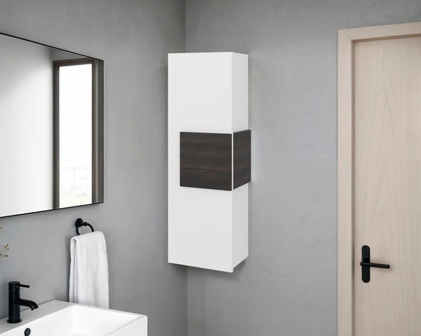 English Elm Fm Furniture Nottingham Wall Mounted Medicine Cabinet with Three Shelves for Bathrooms B128P485447