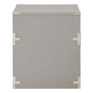 OSP Home Furnishings Wellington 2 Drawer File Cabinet Grey