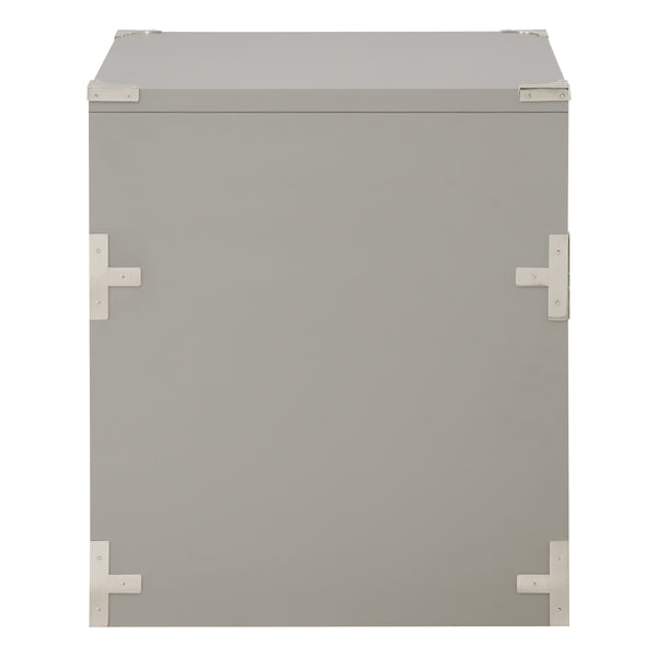 OSP Home Furnishings Wellington 2 Drawer File Cabinet Grey