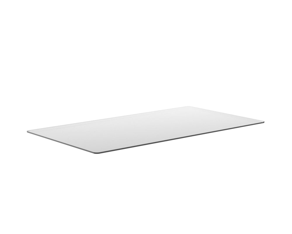 Sunpan Glass Dining Table Top - Rectangular Clear Tempered Design for Denver, Lianne, London Bases 86.5"