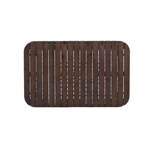 English Elm Christopher Knight Home® - 4-Piece Outdoor Patio Set with Woven Rope U-Back, Steel Frame, Thick Cushions & Acacia Table for Garden Brown+Beige N780P209458R