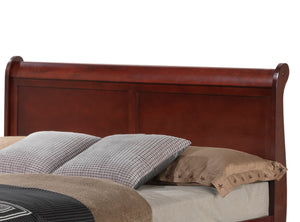 English Elm Elegant Cherry Full Trundle Bed with Warm Cherry Finish, Sturdy Particle Board, Space-Saving Guest Solution B078S00289